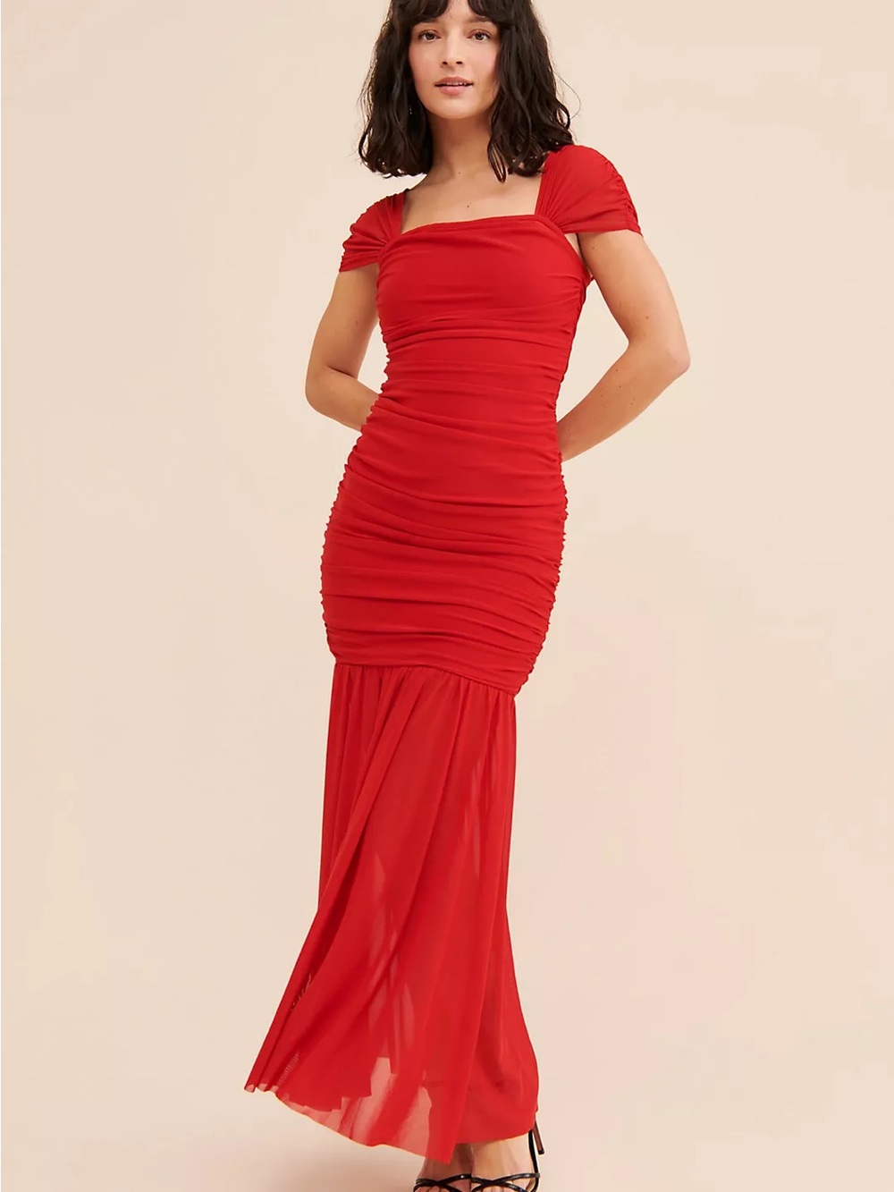 Elliatt Capra Mesh Maxi Dress